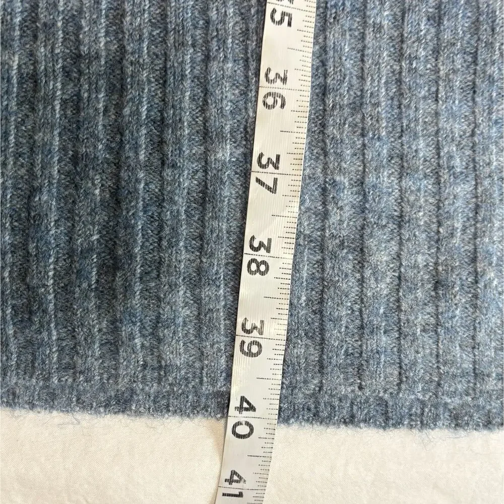 Gap Sweater Dress Turtleneck Blue Long Sleeve Ribbed Knit NEW Academia Size XL - Picture 9 of 9